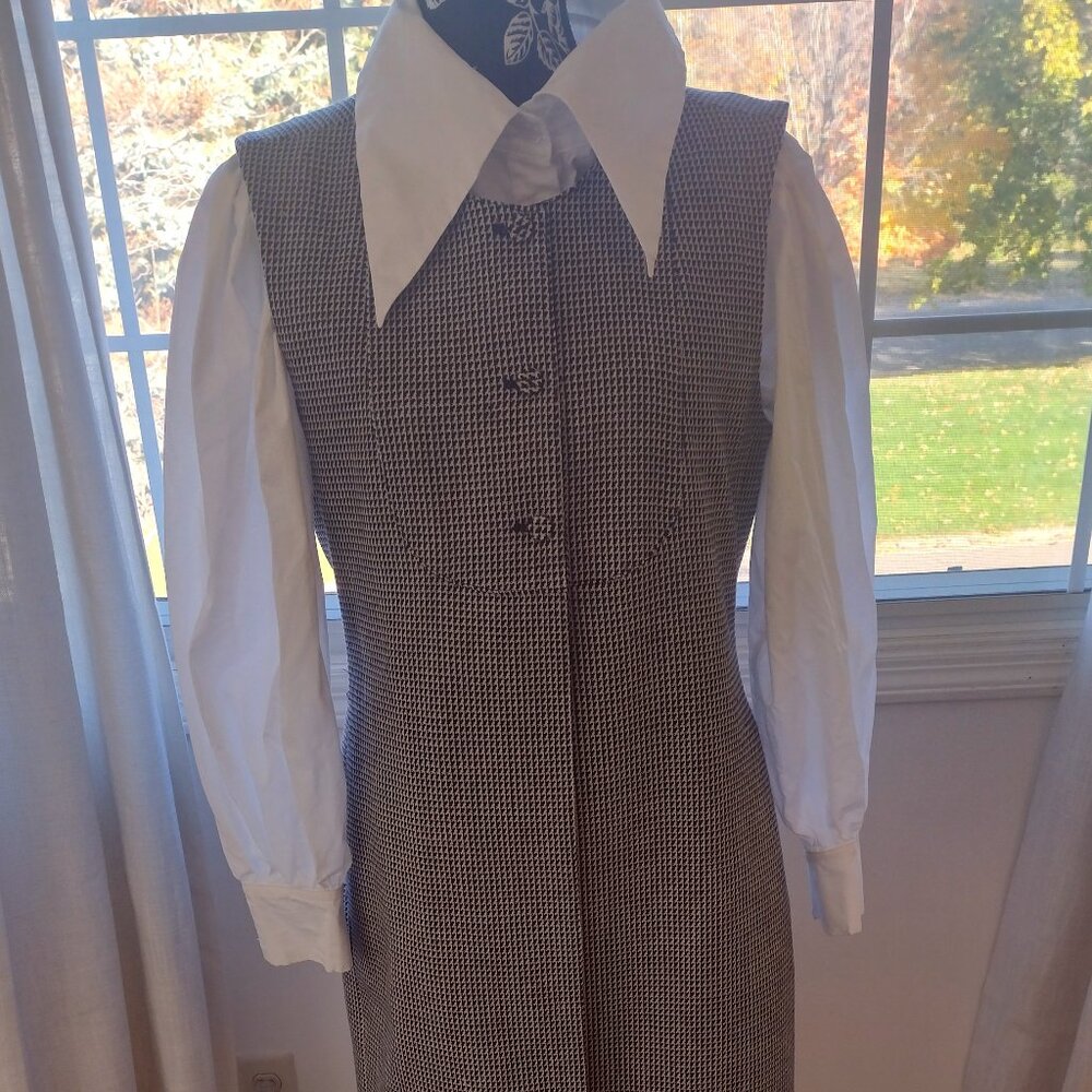 Harve Benard Sleeveless Houndstooth Dress